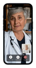 Digitalt videomöte med din diabetessköterska på Chronos Care.